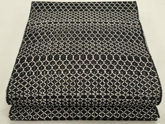 平和屋着物＊夏物　八寸名古屋帯　横段文　正絹　逸品　CABL7435fb