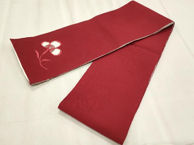 平和屋着物＊夏物　両面　半幅帯　幾何学文様　CABL7561fb