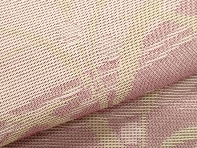 平和屋着物＊夏物　八寸名古屋帯　流水枝葉文　銀糸　CABL7578fb