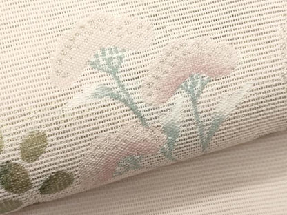 平和屋着物＊夏物　八寸名古屋帯　枝松文　金銀糸　CABL7583fb