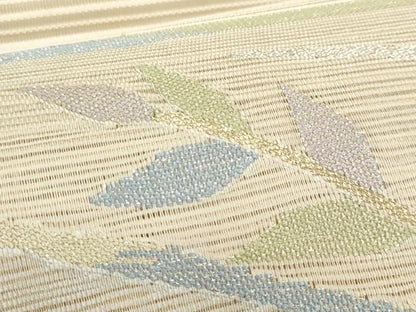 平和屋着物＊夏物　八寸名古屋帯　絽綴れ　桔梗文　金銀糸　正絹　逸品　CABL7587fb
