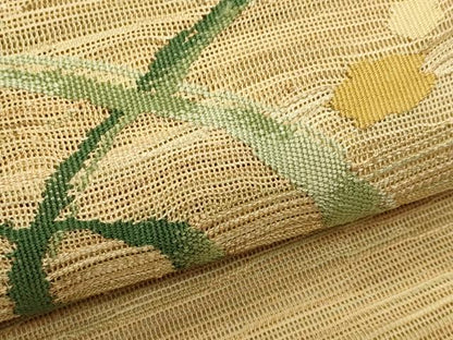 平和屋着物＊夏物　八寸名古屋帯　抽象文様　正絹　逸品　CABL7590fb