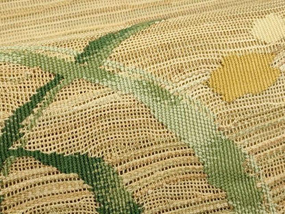平和屋着物＊夏物　八寸名古屋帯　抽象文様　正絹　逸品　CABL7590fb