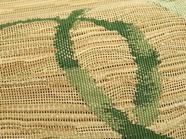 平和屋着物＊夏物　八寸名古屋帯　抽象文様　正絹　逸品　CABL7590fb
