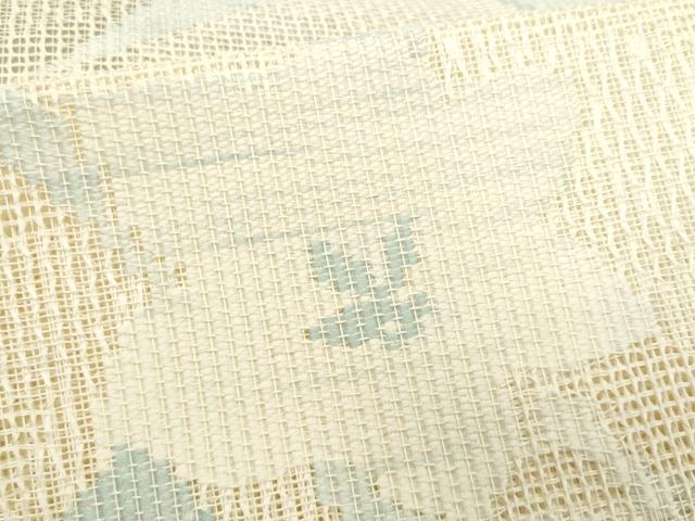 平和屋着物＊夏物　八寸名古屋帯　羅　桔梗文　正絹　逸品　CABL7592fb