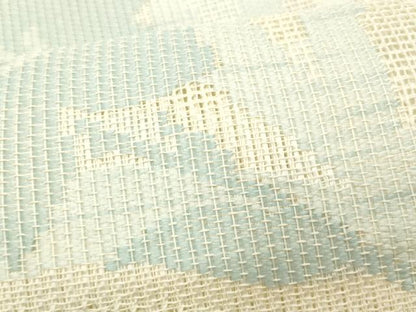 平和屋着物＊夏物　八寸名古屋帯　羅　桔梗文　正絹　逸品　CABL7592fb