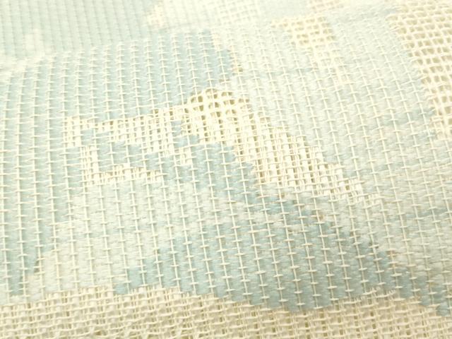 平和屋着物＊夏物　八寸名古屋帯　羅　桔梗文　正絹　逸品　CABL7592fb