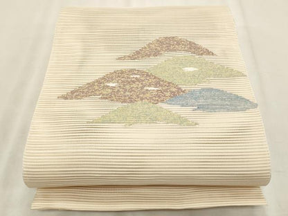 平和屋着物＊夏物　八寸名古屋帯　絽綴れ　抽象文様　正絹　逸品　CABL7595fb
