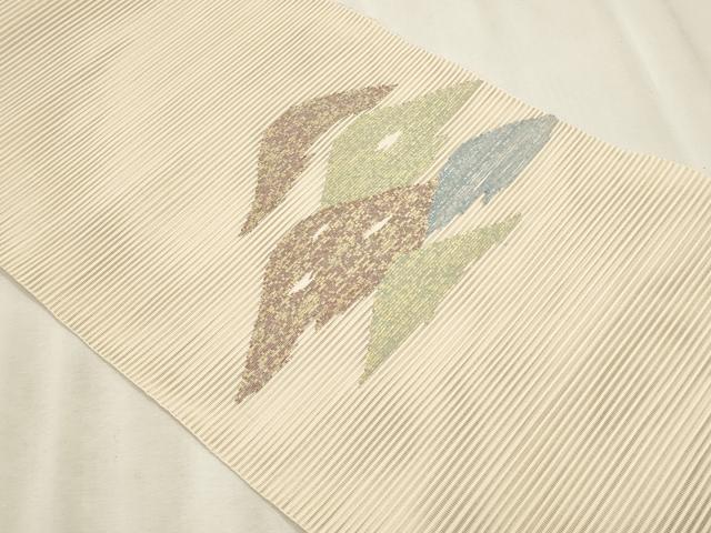 平和屋着物＊夏物　八寸名古屋帯　絽綴れ　抽象文様　正絹　逸品　CABL7595fb