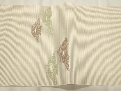 平和屋着物＊夏物　八寸名古屋帯　絽綴れ　抽象文様　正絹　逸品　CABL7595fb