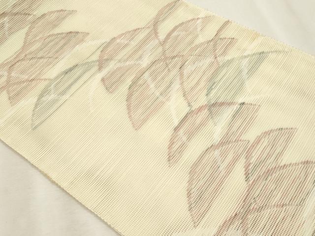 平和屋着物＊夏物　八寸名古屋帯　芝草文　CABL7598fb