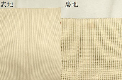 平和屋着物＊夏物　太鼓柄袋帯　絽綴れ　地紙枝花文　金銀糸　正絹　逸品　CABL7599fb