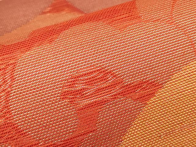 平和屋着物＊夏物　六通柄　本袋帯　竜田川　金糸　正絹　逸品　未使用　CABL7618tx