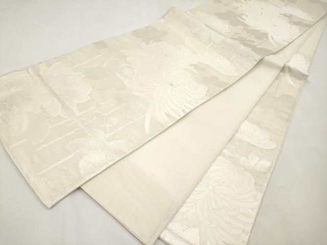 平和屋着物＊夏物　六通柄袋帯　乱菊　銀糸　正絹　逸品　CABL7621tx