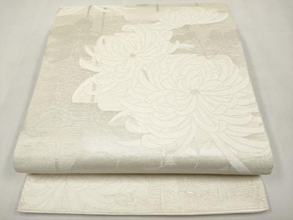平和屋着物＊夏物　六通柄袋帯　乱菊　銀糸　正絹　逸品　CABL7621tx