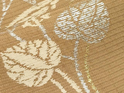 平和屋着物＊夏物　六通柄　本袋帯　枝花文　金銀糸　正絹　逸品　CABL7622tx