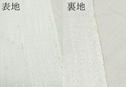 平和屋着物＊夏物　八寸名古屋帯　草花文　CABL7649tx