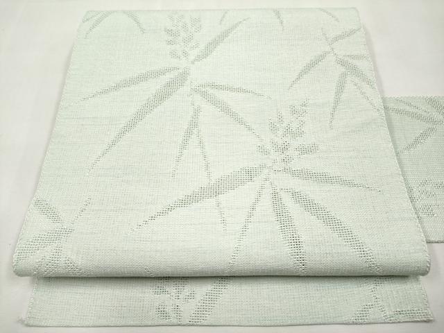 平和屋着物＊夏物　八寸名古屋帯　草花文　CABL7667tx