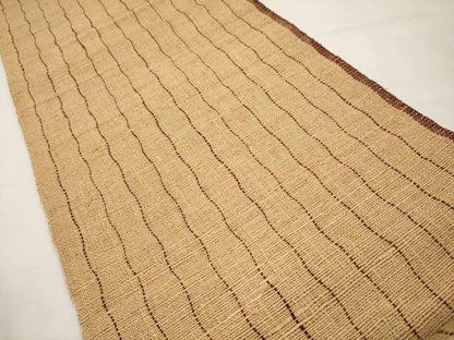 平和屋着物＊夏物　八寸名古屋帯　間道　正絹　逸品　CABL7672tx