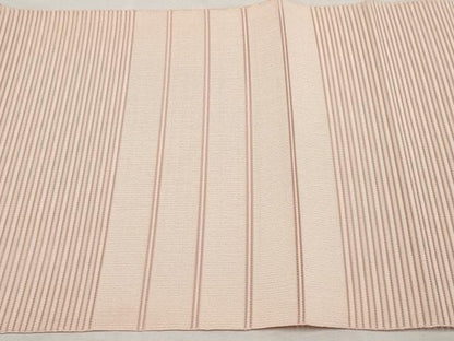 平和屋着物＊夏物　八寸名古屋帯　絽綴れ　横段文　一斤染色　正絹　逸品　CABL7677tx