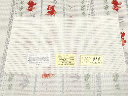 平和屋着物＊夏物　本場筑前博多織　八寸名古屋帯　金魚　金糸　博多金ラベル　証紙付き　正絹　逸品　未使用　CABL7698tx