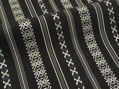 平和屋着物＊夏物　本場筑前博多織　八寸名古屋帯　紗献上　黒地　正絹　逸品　CABL7702tx