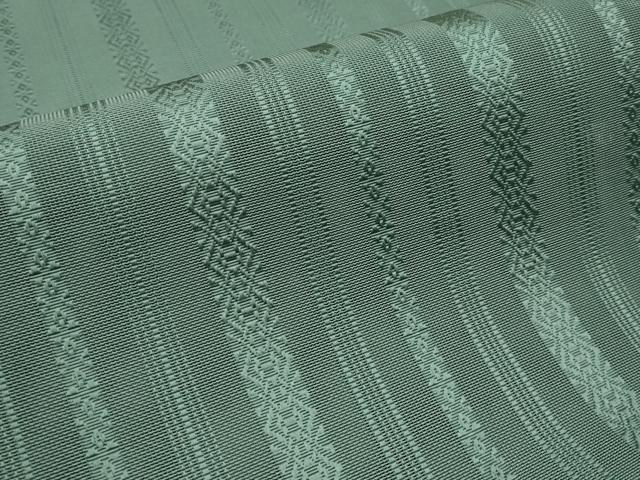 平和屋着物＊夏物　本場筑前博多織　八寸名古屋帯　紗献上　柳煤竹色　正絹　逸品　CABL7706tx