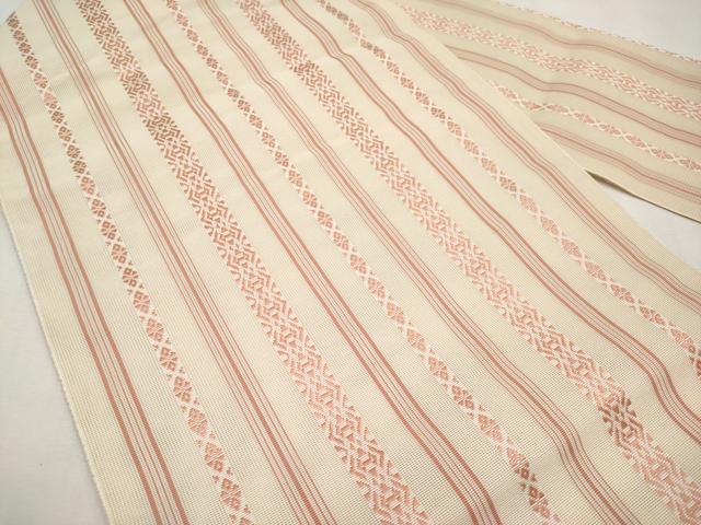 平和屋着物＊夏物　本場筑前博多織　八寸名古屋帯　紗献上　正絹　逸品　CABL7715tx