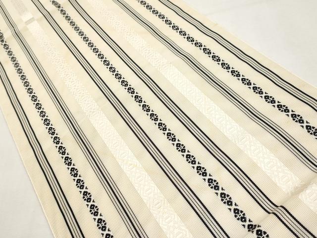 平和屋着物＊夏物　本場筑前博多織　八寸名古屋帯　紗献上　正絹　逸品　CABL7717tx