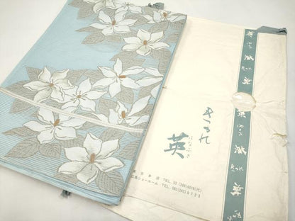 平和屋着物＊夏物　西陣　川島織物　洗える最高級着物　＜英＞はなぶさ謹製　六通柄　京袋帯　舞花文　金銀糸　たとう紙付き　CABL7728tx