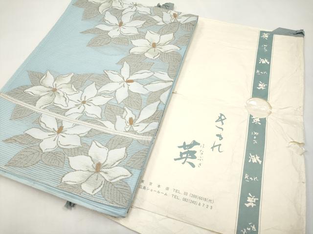 平和屋着物＊夏物　西陣　川島織物　洗える最高級着物　＜英＞はなぶさ謹製　六通柄　京袋帯　舞花文　金銀糸　たとう紙付き　CABL7728tx
