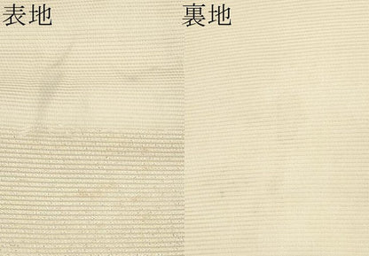 平和屋着物＊夏物　九寸名古屋帯　唐織　白鷺　金糸　正絹　逸品　CABL7732tx
