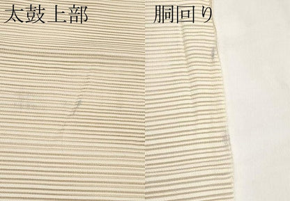 平和屋着物＊夏物　八寸名古屋帯　絽綴れ　桔梗　金糸　正絹　逸品　CABL7738tx