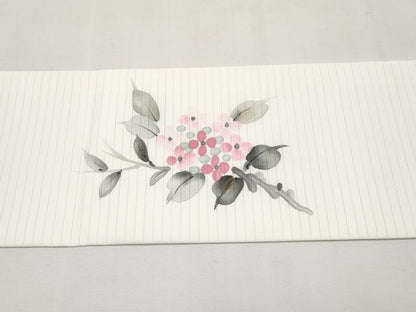 平和屋着物＊夏物　九寸名古屋帯　手描き　休み鳥　金彩　未使用　CABL7744tx