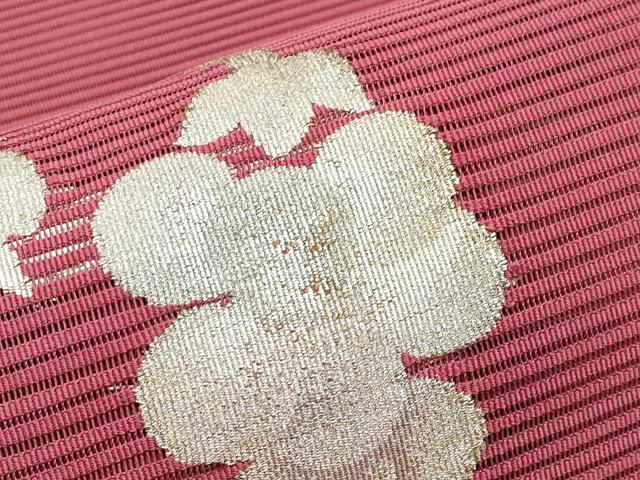 平和屋着物＊夏物　八寸名古屋帯　絽綴れ　葡萄唐草文　金銀糸　正絹　逸品　CABL7753tx