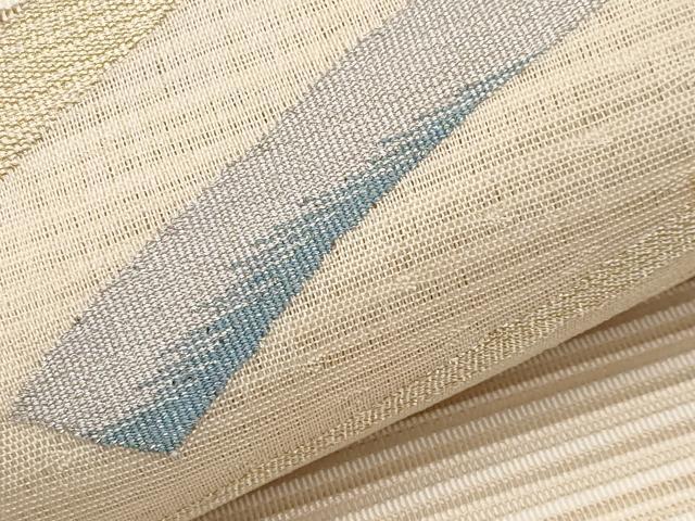 平和屋着物＊夏物　八寸名古屋帯　絽綴れ　霞文　金銀糸　正絹　逸品　CABL7774tx