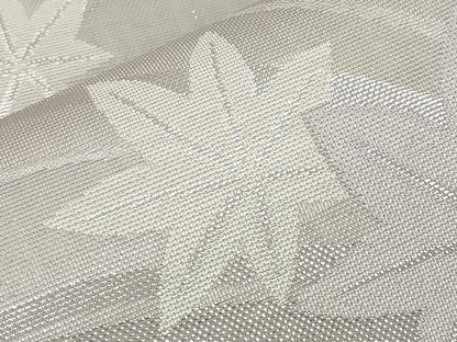 平和屋着物＊夏物　六通柄袋帯　楓　銀糸　正絹　逸品　CABL7783tx
