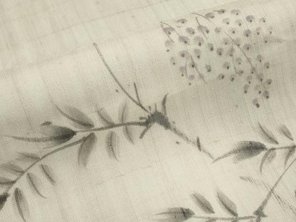 平和屋着物＊夏物　絹芭蕉　九寸名古屋帯　作家物　手描き　枝木の実　正絹　逸品　CABL7788tx