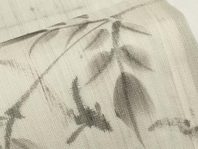 平和屋着物＊夏物　絹芭蕉　九寸名古屋帯　作家物　手描き　枝木の実　正絹　逸品　CABL7788tx