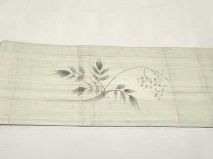 平和屋着物＊夏物　絹芭蕉　九寸名古屋帯　作家物　手描き　枝木の実　正絹　逸品　CABL7788tx