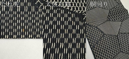 平和屋着物＊夏物　八寸名古屋帯　切嵌文　黒地　正絹　逸品　CABL7792tx