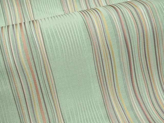 平和屋着物＊夏物　本場筑前博多織　八寸名古屋帯　間道　正絹　逸品　CABL7802tx