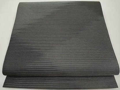 平和屋着物＊夏物　本場筑前博多織　八寸名古屋帯　霞文　黒地　正絹　逸品　CABL7808tx