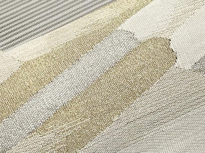 平和屋着物＊夏物　八寸名古屋帯　絽綴れ　抽象文　金銀糸　正絹　逸品　CABL7844tx