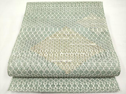 平和屋着物＊夏物　八寸名古屋帯　羅　菱文　正絹　逸品　CABL7846tx
