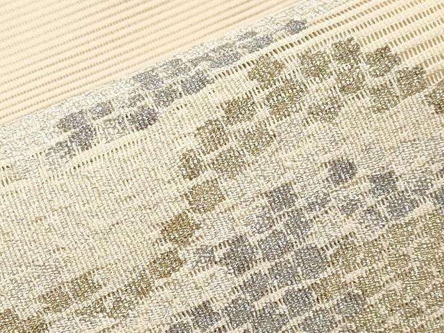 平和屋着物＊夏物　八寸名古屋帯　絽綴れ　箔散らし　金銀糸　正絹　逸品　CABL7847tx