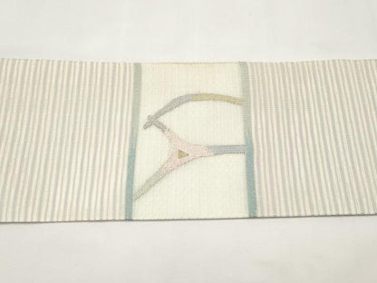 平和屋着物＊夏物　九寸名古屋帯　動物文　金銀糸　正絹　逸品　CABL7858tx