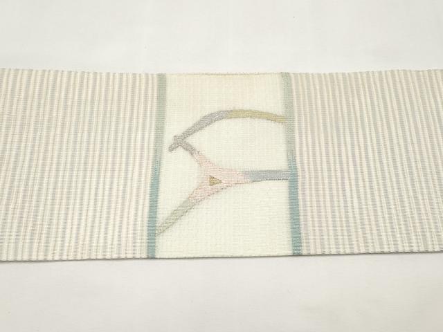 平和屋着物＊夏物　九寸名古屋帯　動物文　金銀糸　正絹　逸品　CABL7858tx