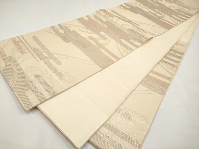 平和屋着物＊夏物　六通柄袋帯　光琳水　金糸　正絹　逸品　CABL7894tx