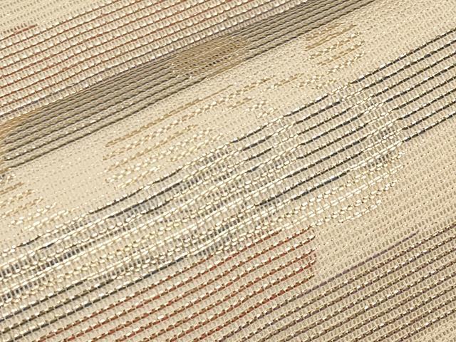 平和屋着物＊夏物　六通柄袋帯　光琳水　金糸　正絹　逸品　CABL7894tx